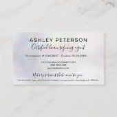 Carte De Visite Perle mobile de manuscrit de notaire olographe (Dos)