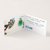 Carte De Visite Perle Premium de la médecine légale pliée (Intérieur)