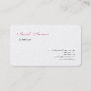 Carte De Visite Perle Premium Luxe Classique Simple