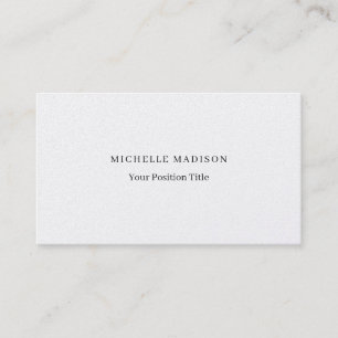 Carte De Visite Perle Premium Minimaliste Tendance Professionnel U