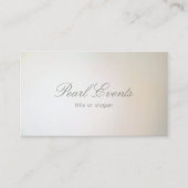 Carte De Visite Perle professionnelle élégante inspirée dégradé (Devant)