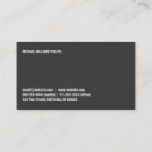 CARTE DE VISITE PERLE SIMPLE PROFESSIONNELLE ÉLÉGANTE BLANC (Dos)