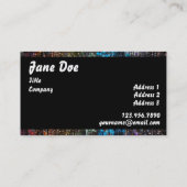 Carte De Visite Perles abondantes - affaires (Dos)