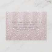 Carte De Visite Perles de bokeh professionnelles (Dos)