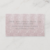 Carte De Visite Perles de bokeh professionnelles (Dos)