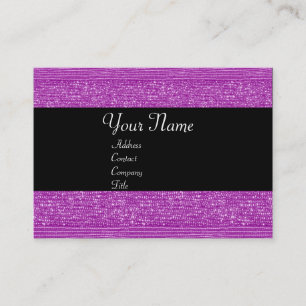 CARTE DE VISITE PERLES DE MODE VIOLETTES