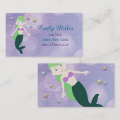 Carte De Visite Perles de sirène (Devant / Derrière)