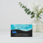 Carte De Visite Perles d'eau de lavage de voiture (Debout devant)