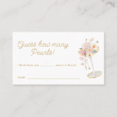 Carte De Visite Perles et Procuco Devinez combien de perles jeu (Devant)