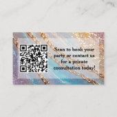 Carte De Visite Permanent Jewelry Designer Consultant Elegant (Dos)