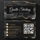 Carte De Visite Permanent Makeup Artist QR Code