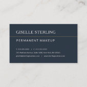Carte De Visite Permanent Makeup Office Appointment Reminder (Devant)