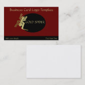 Carte De Visite Pérou Nazca Lines - Gold Spider Logo (Devant / Derrière)