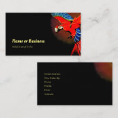 Carte De Visite Perroquet coloré (Devant / Derrière)