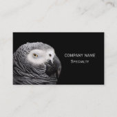 Carte De Visite Perroquet gris d'Afrique (Devant)