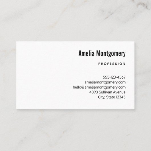 Carte De Visite Perroquet vert - Bébé mignon oiseau (Dos)