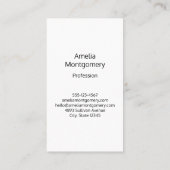 Carte De Visite Perroquet vert - Bébé mignon oiseau (Dos)