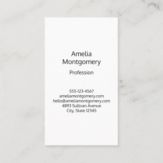 Carte De Visite Perroquet vert - Bébé mignon oiseau (Dos)