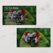 Carte De Visite Perroquets (Devant / Derrière)