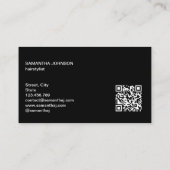 Carte De Visite perruques extensions de coiffeur luxe moderne (Dos)
