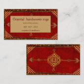 Carte De Visite Persian carpet look - red (Devant / Derrière)