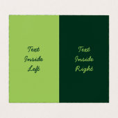 Carte De Visite Persil vertical (Intérieur déplié)