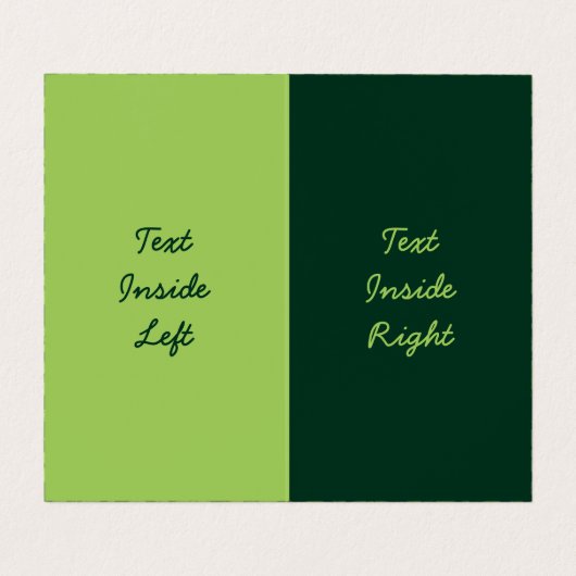 Carte De Visite Persil vertical (Intérieur déplié)