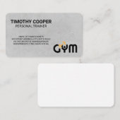 Carte De Visite Personal Trainer | Gym Logo (Devant / Derrière)