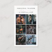 Carte De Visite Personal Trainer Photo Feed Social Media QR Code (Dos)