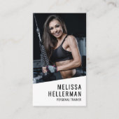Carte De Visite Personal Trainer Photo Vertical (Devant)