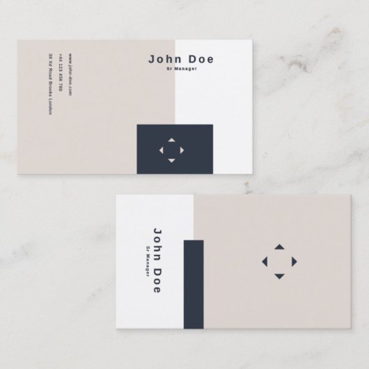 Carte de visite personalisable (Devant / Derrière)