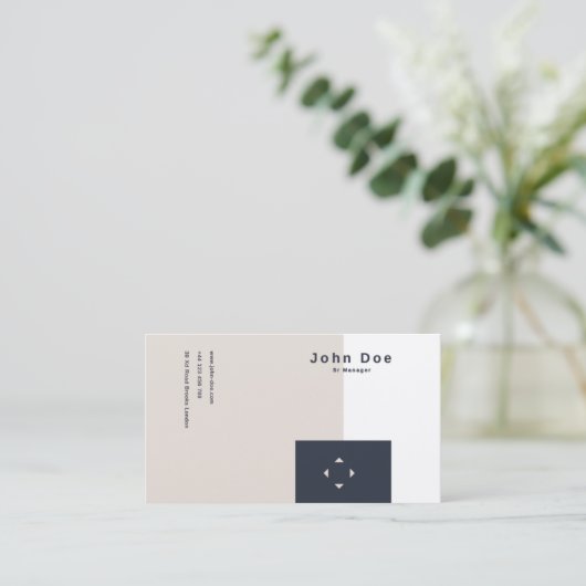 Carte de visite personalisable (Debout devant)