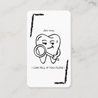 Carte De Visite Personalize Funny Dentist Tooth business card