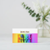 Carte De Visite Personalize My Own  Rainbow  (Debout devant)
