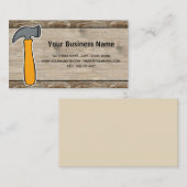 Carte De Visite Personalized Business Cards - Handyman (Devant / Derrière)