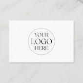 Carte De Visite Personalized Business Logo Simple Appointment Card (Devant)