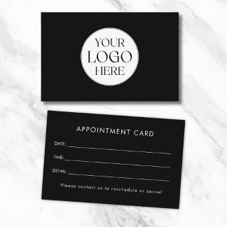 Carte De Visite Personalized Business Logo Simple Appointment Card