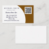 Carte De Visite Personalized Custom Corporate QR Code Logo Busines (Devant / Derrière)