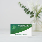 Carte De Visite Personalized Custom Elegant Modern Plain Metal (Debout devant)