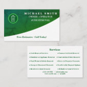 Carte De Visite Personalized Custom Elegant Modern Plain Metal (Devant / Derrière)