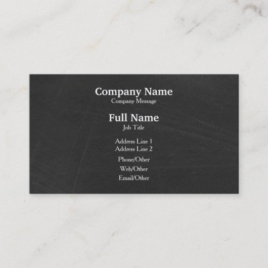 Carte De Visite Personalized Custom Your Own (Devant)