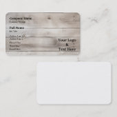 Carte De Visite Personalized Custom Your Own Logo & Text (Devant / Derrière)