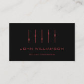 Carte De Visite Personalized minimal Sound Engineer Engineering (Devant)