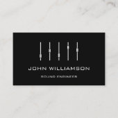 Carte De Visite Personalized minimal Sound Engineer Engineering (Devant)
