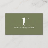 Carte De Visite Personalized Modern Professional Golf (Devant)