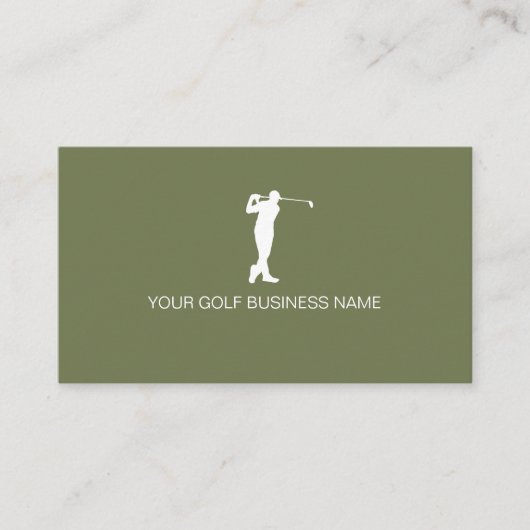Carte De Visite Personalized Modern Professional Golf (Devant)