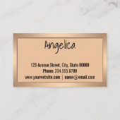 Carte De Visite Personalized monogram editable A text red flower f (Dos)