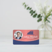 Carte De Visite Personalized Photo Tax Preparer Professional (Debout devant)