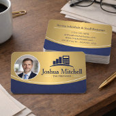 Carte De Visite Personalized Photo Tax Preparer Professional