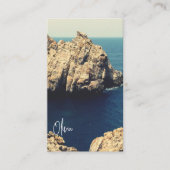 Carte De Visite personalized rocky shore line beach side - typo (Devant)